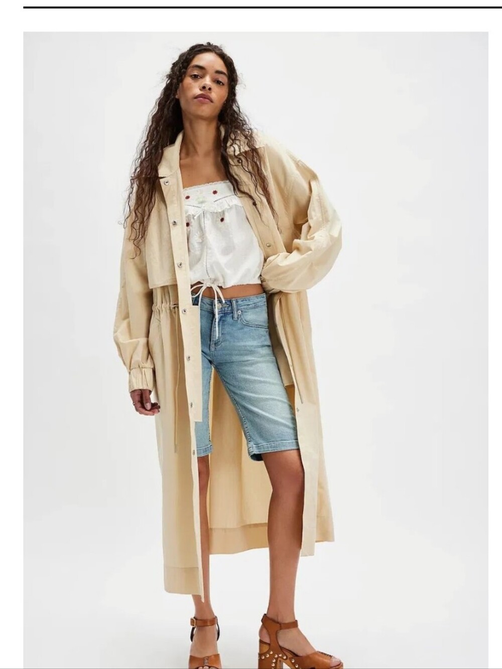 NWT Free People $415 Indy Trench Coat